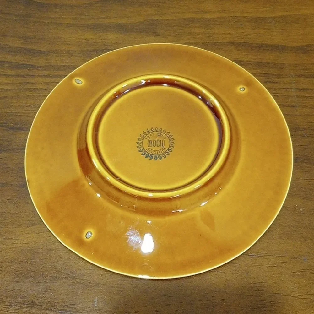 Boch La Louviere Gravy Boat With Plate - Vintage!
